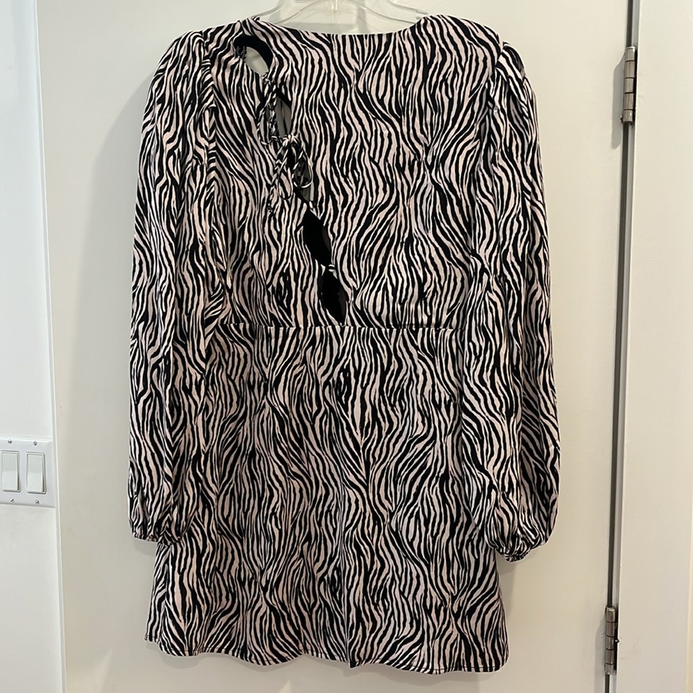 For Love And Lemons Zebra-Print Mini Dress - Picture 3 of 4